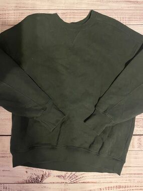 aerie Forest Green Crewneck Sweatshirt